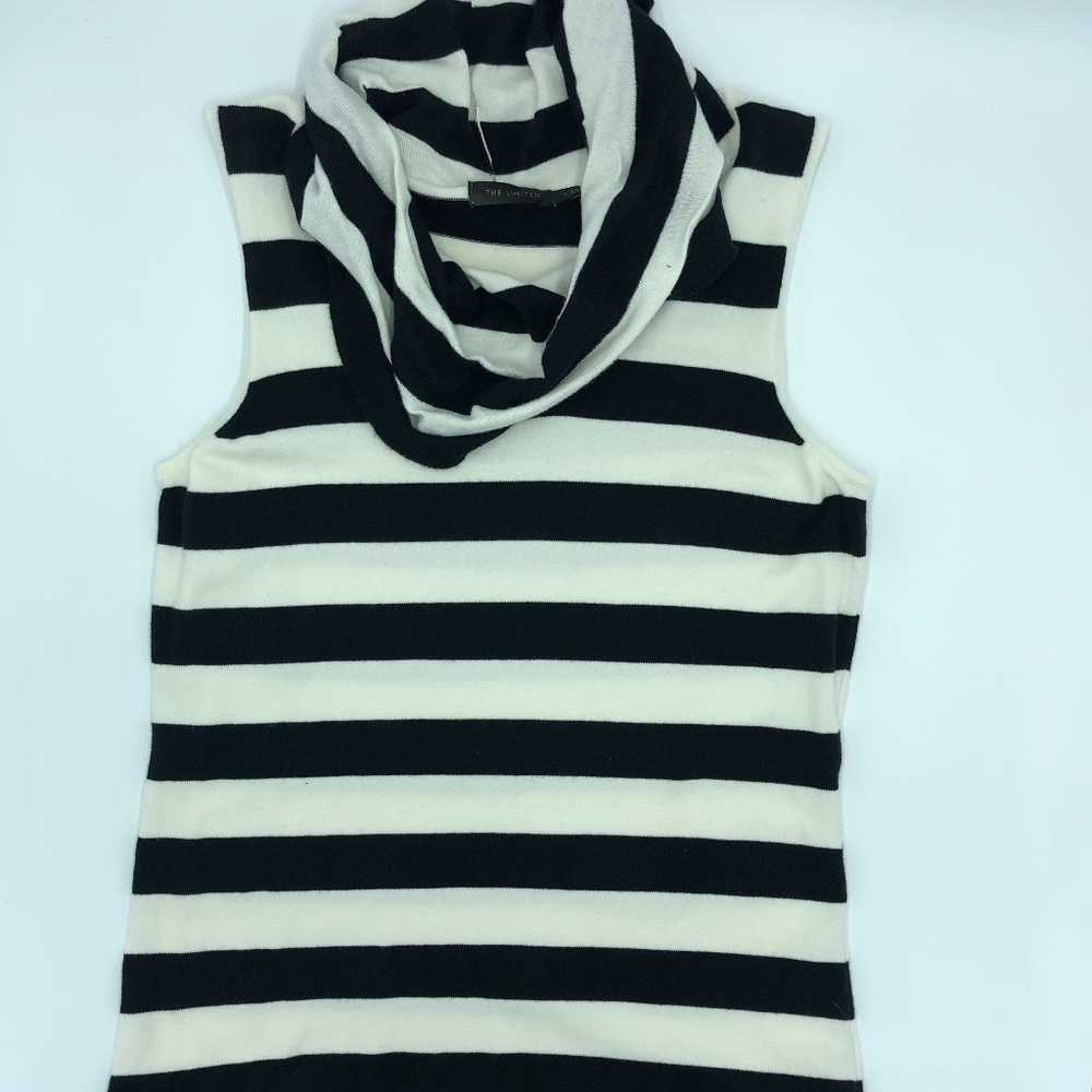 Lovely sleeveless cowl neck sweater!